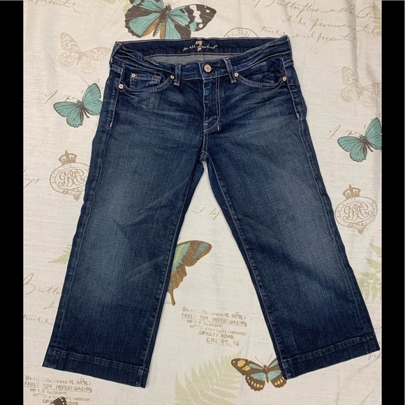7 for all mankind crop dojo denim jeans - Picture 2 of 6